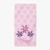 Flower Power Kids beach towel - Kelly Hughes Designs