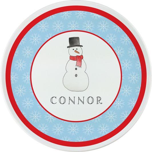 Frosty Man Kids Dinnerware - Kelly Hughes Designs