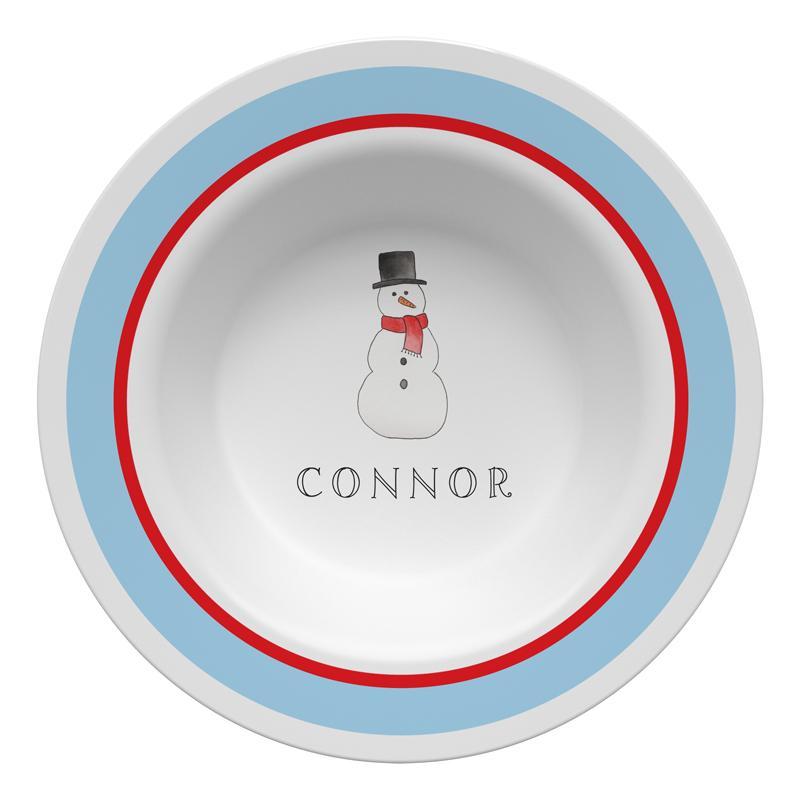 Frosty Man Kids Dinnerware - Kelly Hughes Designs
