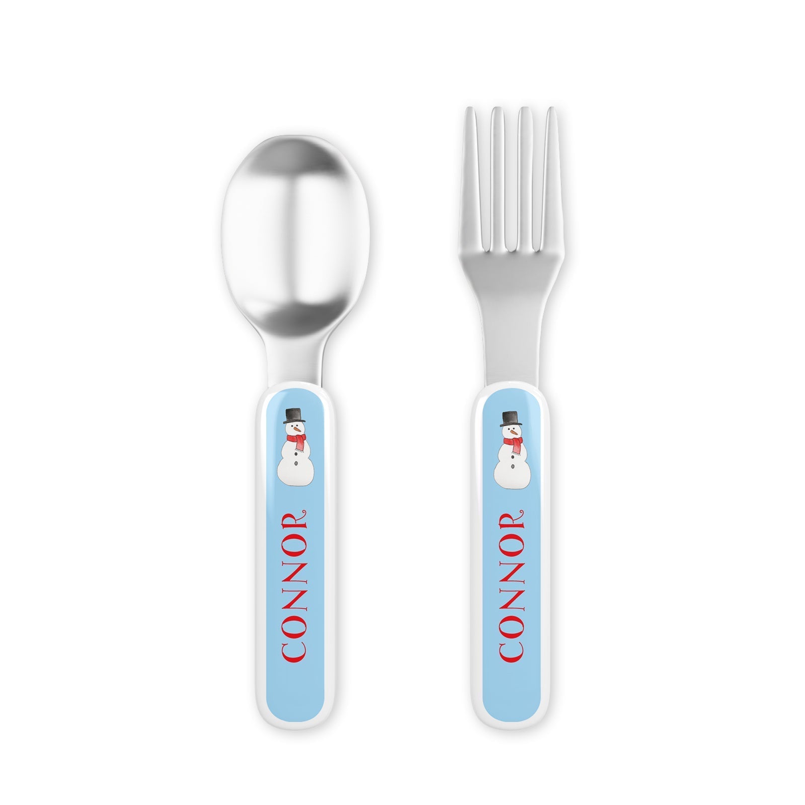 Frosty Man Kids Dinnerware - Kelly Hughes Designs