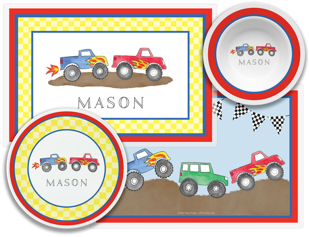 Monster Trucks Dinnerware