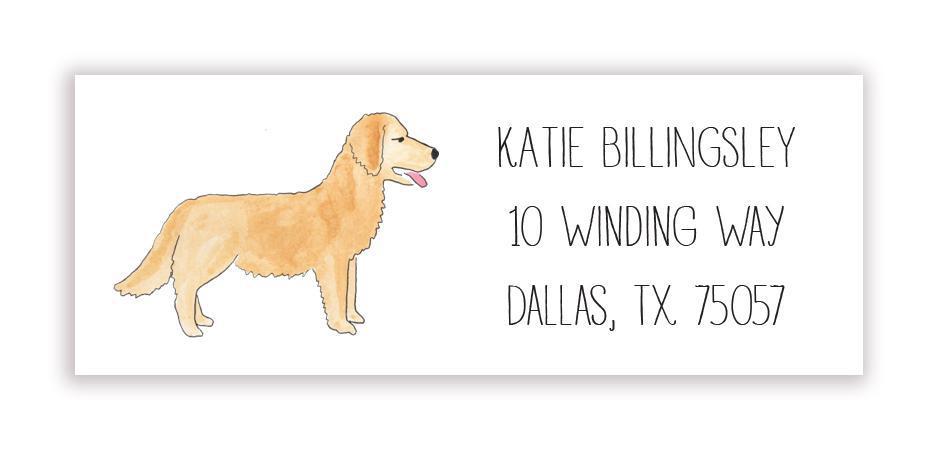 Furry Friends Address Label - click to choose breed - Kelly Hughes Designs