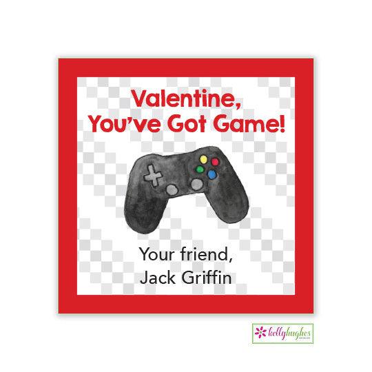 Gamer Valentine Stickers - Kelly Hughes Designs