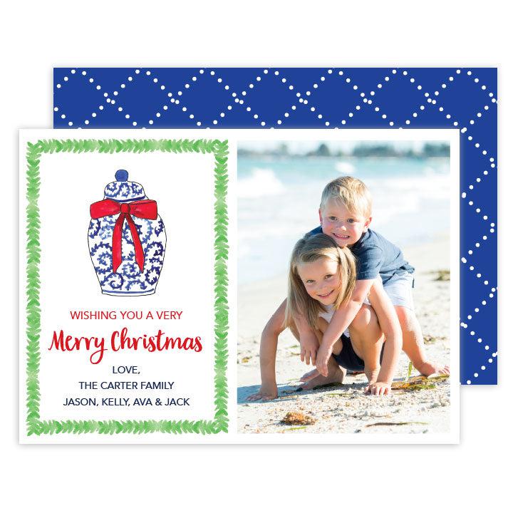 Ginger Jar holiday card - Kelly Hughes Designs