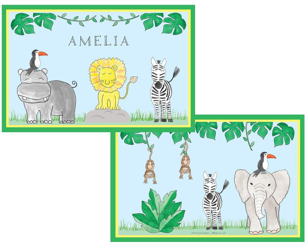Going on Safari placemat - Kelly Hughes Designs
