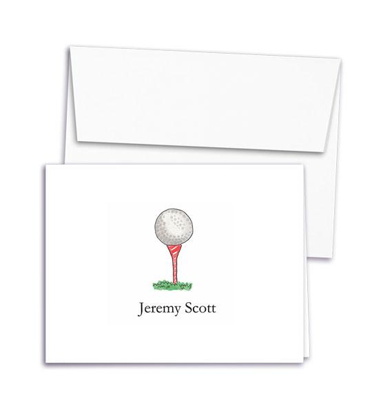 Golf Nut Folded Note Cards - Kelly Hughes Designs
