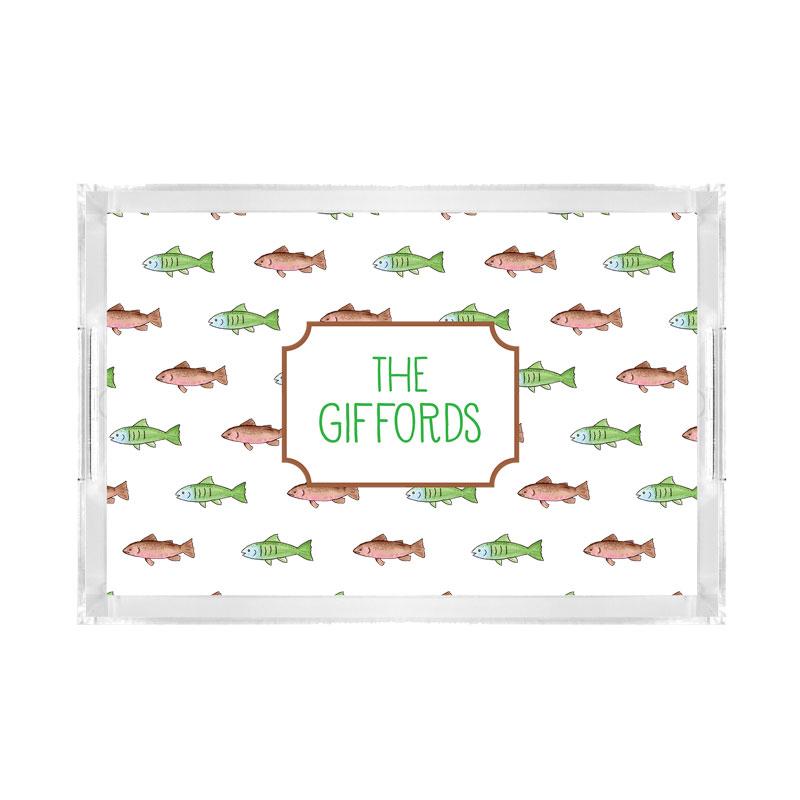 Gone Fishing Serving Tray - Kelly Hughes Designs