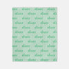 Green Name Blanket - Kelly Hughes Designs