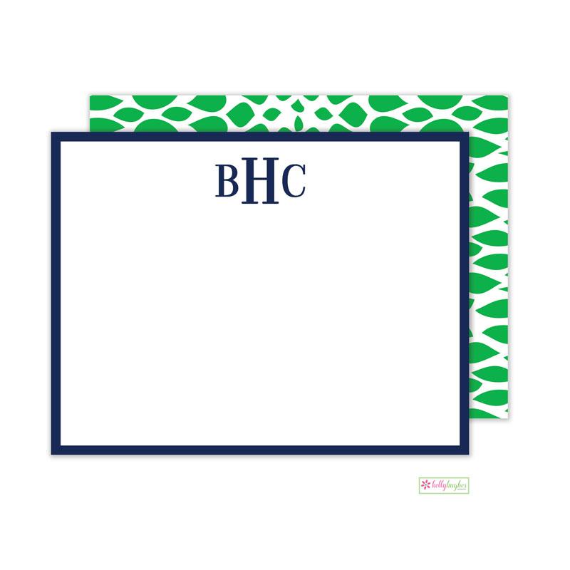 Green Reptile Flat Note Cards - Kelly Hughes Designs