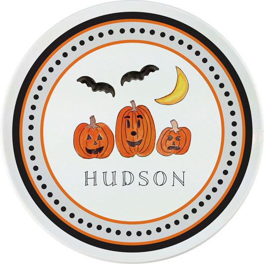 Halloween Kids Plate - Kelly Hughes Designs