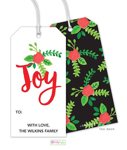 Holiday Flora Gift Tags - Kelly Hughes Designs