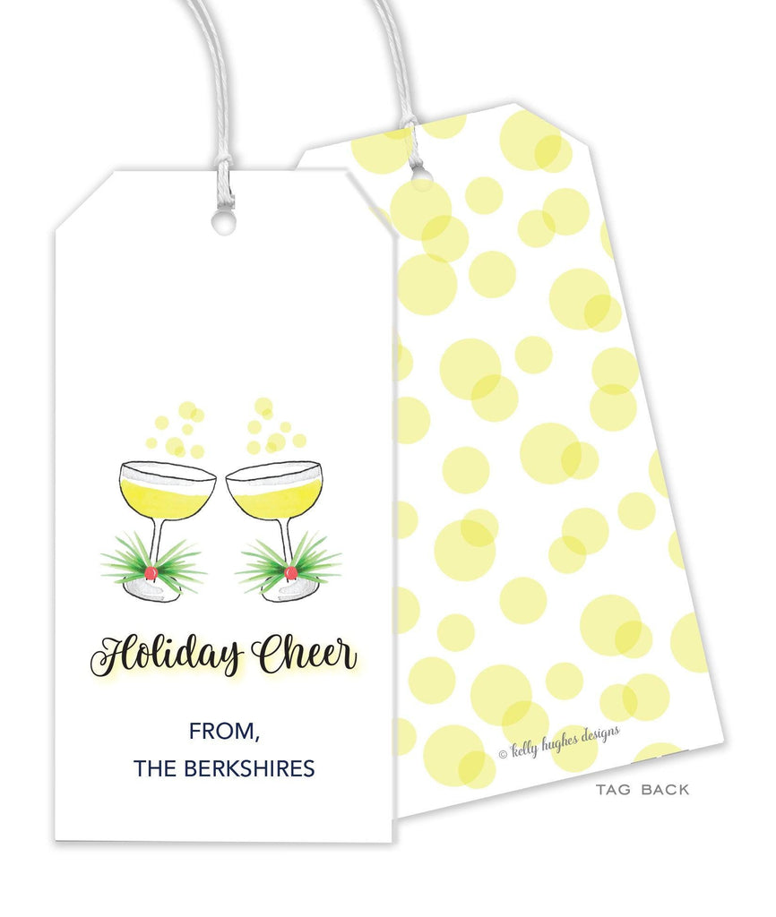 Holiday Toast Gift Tags - Kelly Hughes Designs