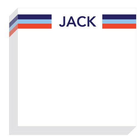 Jack Stripe Block Notepad - Kelly Hughes Designs