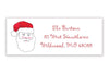 Jolly St. Nick holiday address label - Kelly Hughes Designs