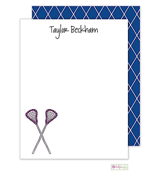 Lacrosse Flat Note Cards - Kelly Hughes Designs