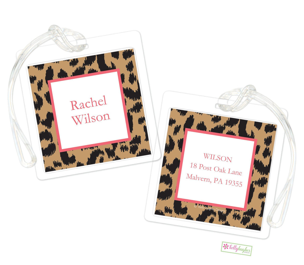 Leopard Bag Tags - Kelly Hughes Designs