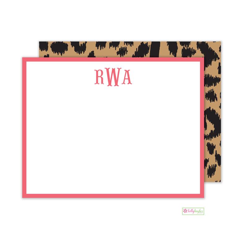 Leopard Flat Note Cards - Kelly Hughes Designs