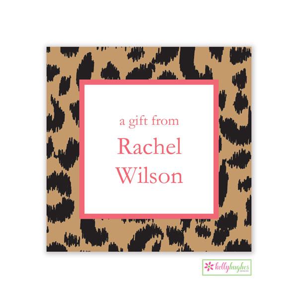 Leopard Gift Stickers - Kelly Hughes Designs