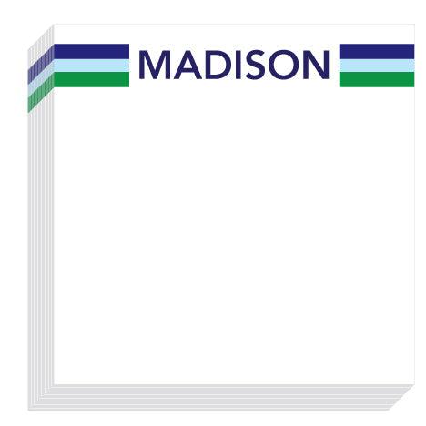 Madison Stripe Block Notepad - Kelly Hughes Designs