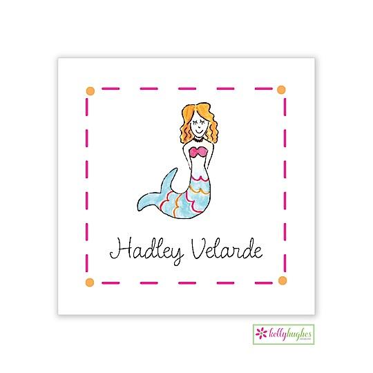 Mermaid Kids Calling Card - Kelly Hughes Designs