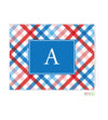 Liberty Plaid Monogrammed Folded Note Cards