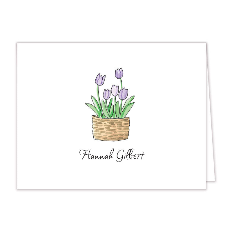 Spring Tulips Folded Note Cards