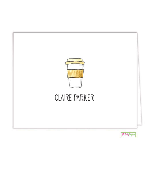 Hot Latte Folded Note Cards