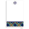 Navy Plaid Notepad