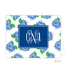 Nantucket Blue Monogrammed Folded Note Cards - Kelly Hughes Designs
