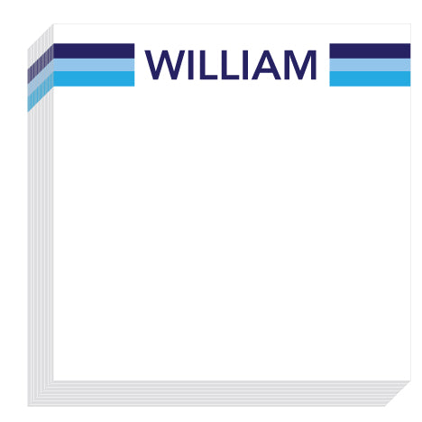 William Stripe Block Notepad