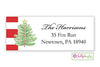 Oh Christmas Tree address label - Kelly Hughes Designs