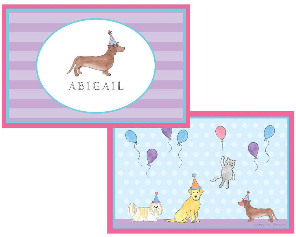 Party Animals placemat - Kelly Hughes Designs