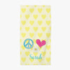 Peace & Love Kids beach towel - Kelly Hughes Designs