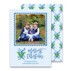 Pine Block Print Photo Card