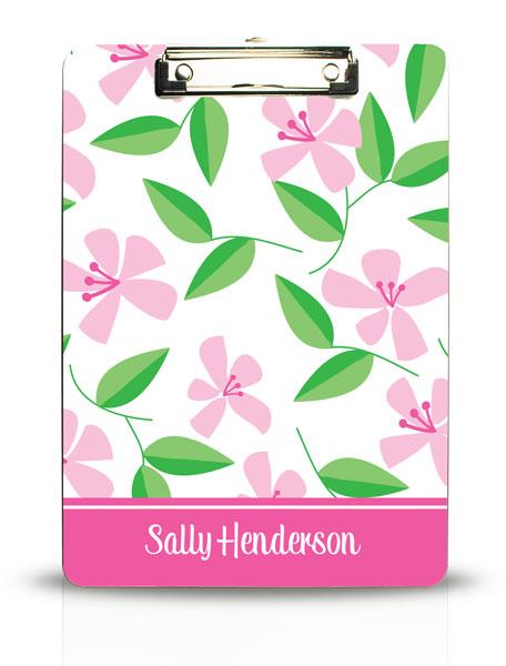Pink Blossom Clipboard - Kelly Hughes Designs
