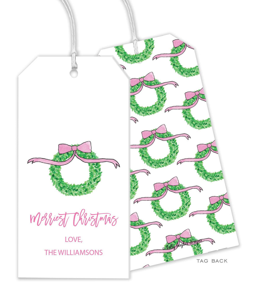 Pink Christmas Gift Tags - Kelly Hughes Designs