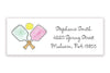 Pink Pickleball address label - Kelly Hughes Designs