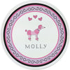 Poodles in Paris Kids Plate - Kelly Hughes Designs