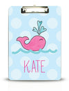 Preppy Whale Kids Clipboard - Kelly Hughes Designs