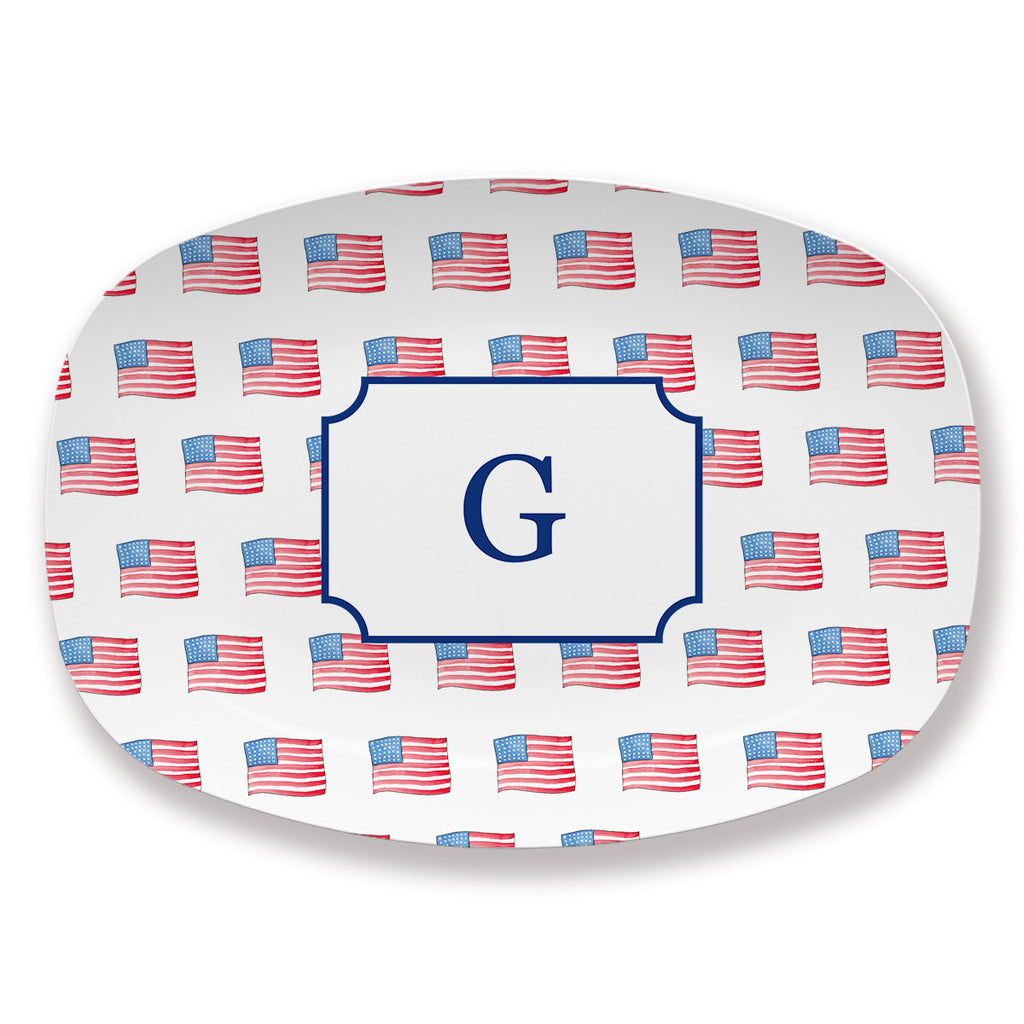 American Flags Platter
