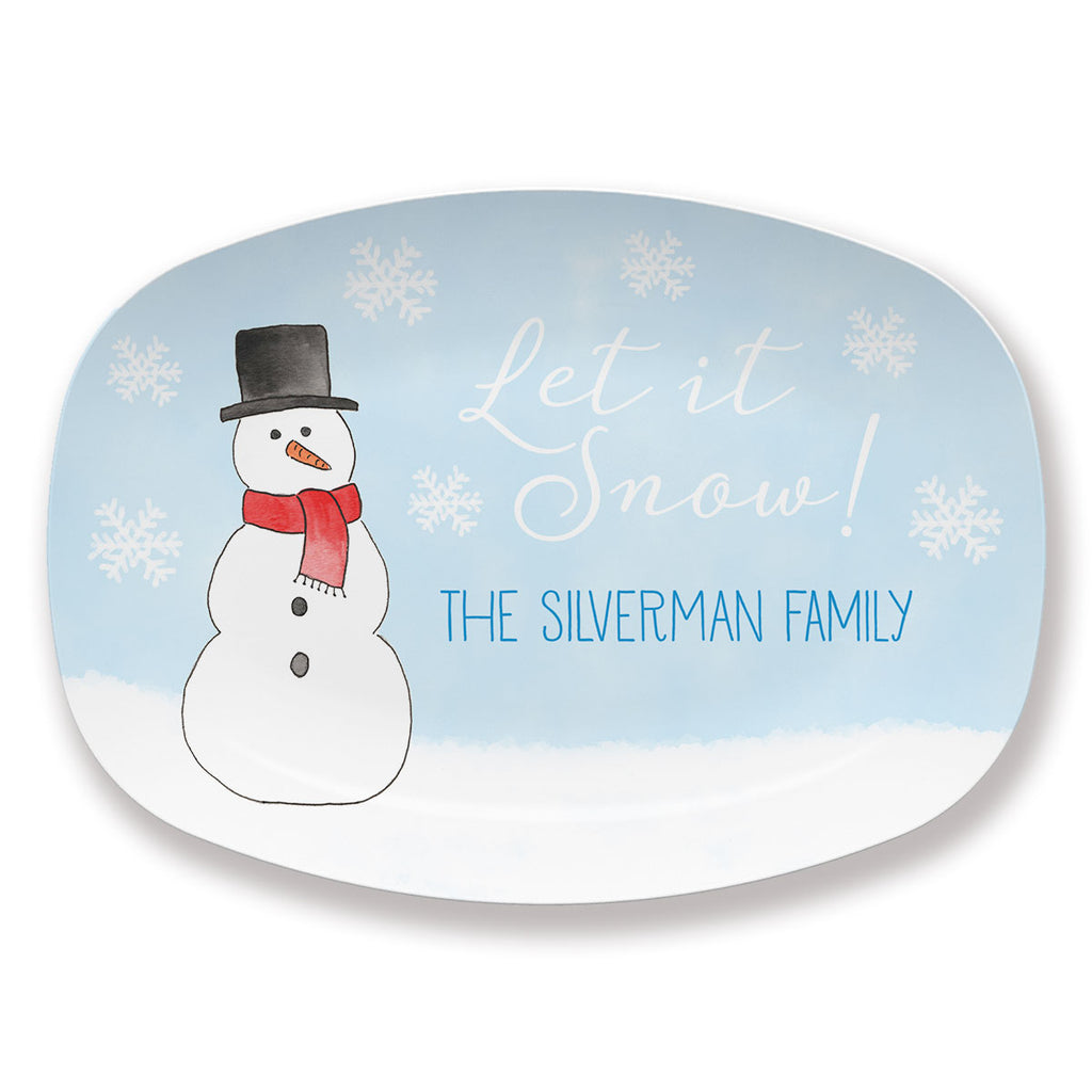 Snowman Platter
