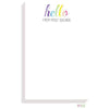 Rainbow Hello Notepad - Kelly Hughes Designs