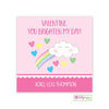 Rainbow Valentine Stickers - Kelly Hughes Designs