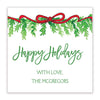 Red Ribbon gift sticker - Kelly Hughes Designs