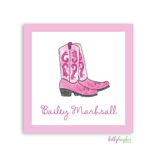 Cowgirl Boots Kids Calling Card