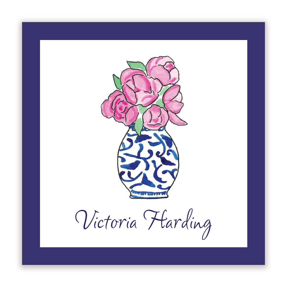 Pink Peonies Gift Stickers
