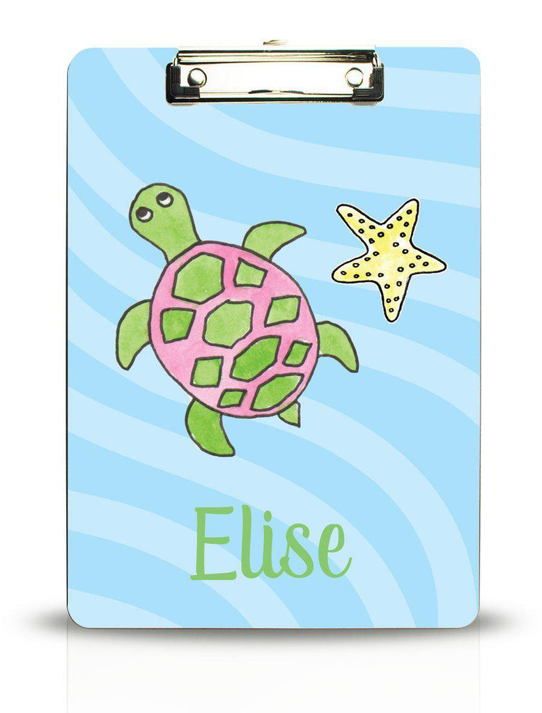 Sea Turtle Kids Clipboard - Kelly Hughes Designs