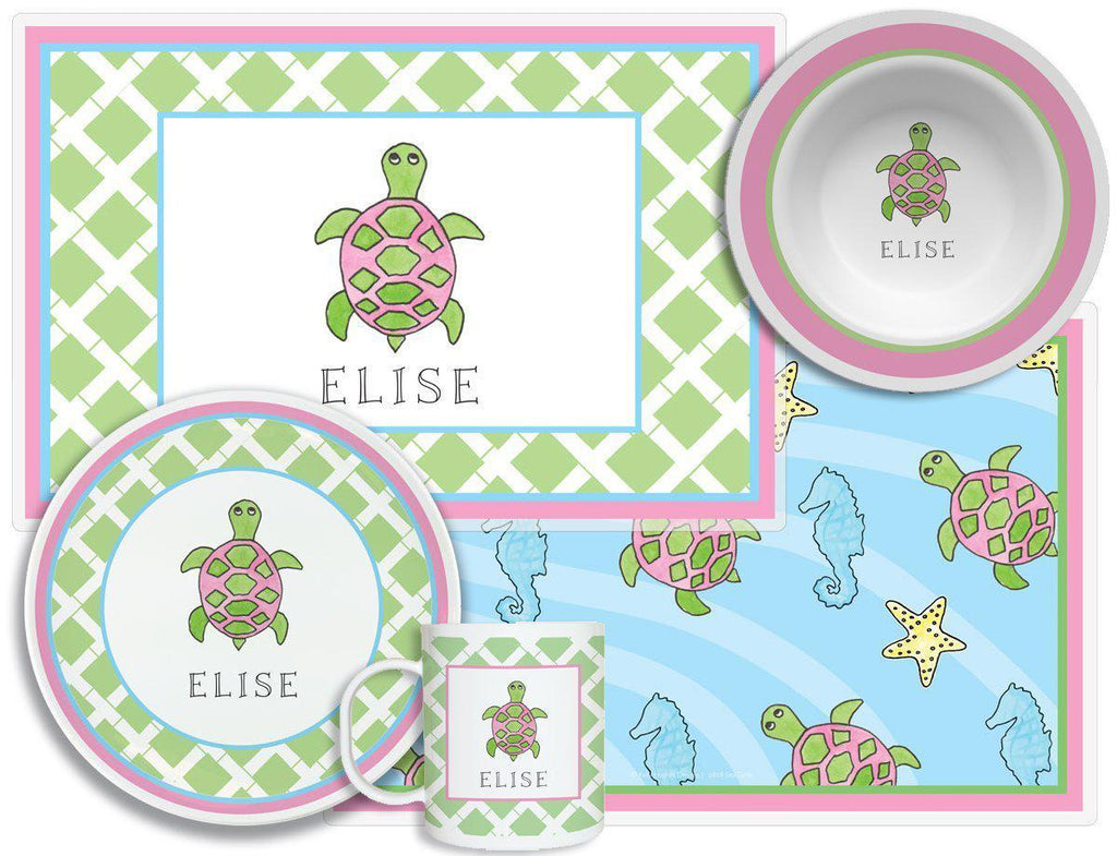 Sea Turtle Kids Dinnerware - Kelly Hughes Designs