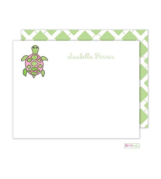 Sea Turtle Kids Flat Note Cards - Kelly Hughes Designs