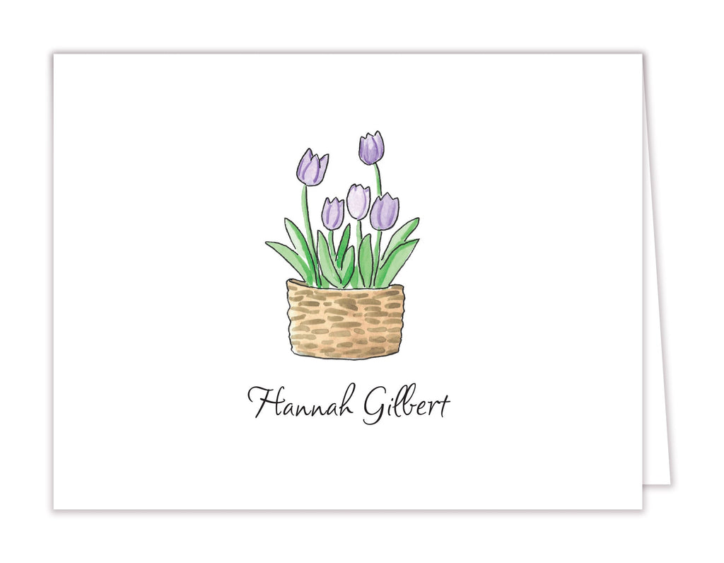 Spring Tulips Folded Note Cards - Kelly Hughes Designs
